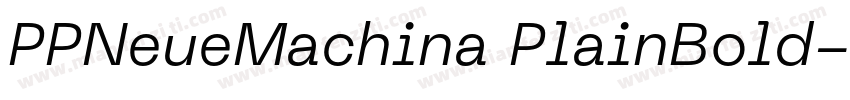PPNeueMachina PlainBold字体转换